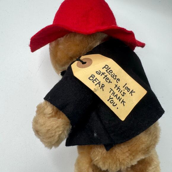 Vintage Eden 1981 Paddington Bear Standing Plush Coat & Hat with Tags - Picture 6 of 8